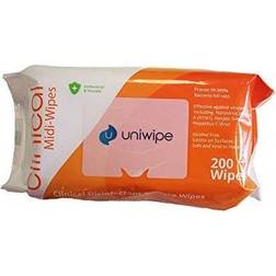 Uniwipe Anti Bac Virucidal Clean Disinfectant Surface Wipes X200