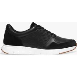 Fitflop Stacked Leather Trainers, Black