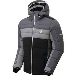 Dare2B Men's Denote Recycled Ski Jacket - Black Ebony/Grey
