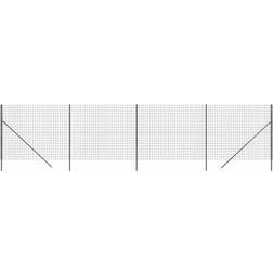 vidaXL Wire Mesh Fence Anthracite 1.6x10 m