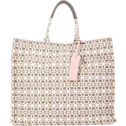 Coccinelle Tote Bags Never Without Bag Monogram beige Tote Bags for ladies