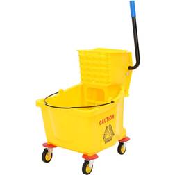 vidaXL Mop Bucket Mop Cart with Wringer Wheels 36 L