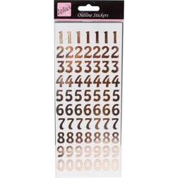 Anita's Large Pink Number Outline Stickers