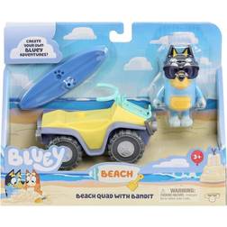 Bluey Figure and Vehicle Beach Quad 90183