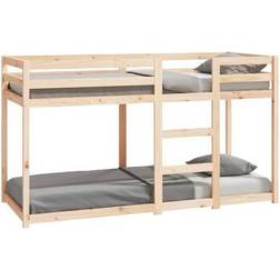 vidaXL Solid Pine Wood Bunk Bed 75x190cm