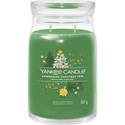 Yankee Candle Shimmering Christmas Tree Green Large Scented Candle 567g