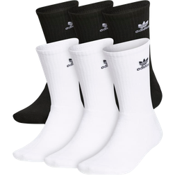 adidas Trefoil Crew Socks 6-pack - Black/White