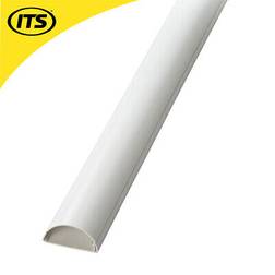 D-Line 50x25mm White Half Round Maxi Trunking 2m Length