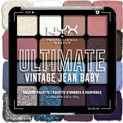 NYX Professional Makeup Ultimate Shadow Palette Vegan 16-Pan Vintage Jean Baby