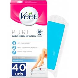 Veet Pure Wax Bands sensitive skin body 40