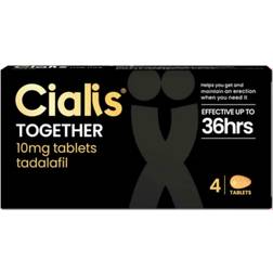 Cialis Together 10mg Tadalafil 4 Tablet