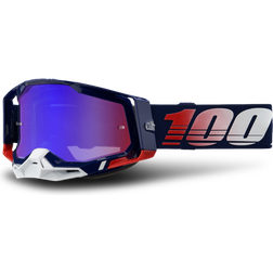100% Racecraft Republic Red/Blue Mirror Goggles