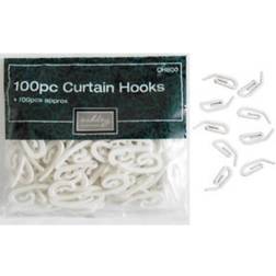 The Home Fusion Company 100 Curtain Hooks Sealed