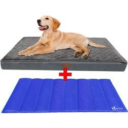 Vounot Bed with Cooling Mat, Wahsable Pet Mattress Crate