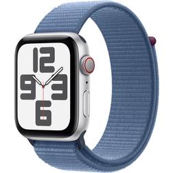 Apple Watch SE GPS + Cellular 44mm Silver Aluminium Case Sport Loop