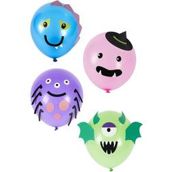 Smiffys Halloween tableware, monster balloons x8