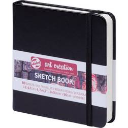 Talens Art Creation Sketchbook Black 12x12cm 140g 80 sheets