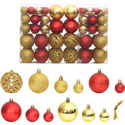vidaXL gold Ball Set 100 Ball Christmas Tree Ornament