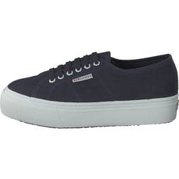 Superga 2790 Linea Updown Flatform Damen Sneaker, Blau Navy-Offwhite,39