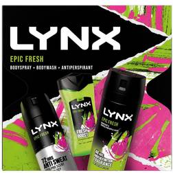 Lynx Epic Fresh Body Wash, Spray & Anti-Perspirant 3Pcs Gift Set Him