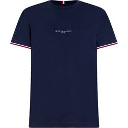Tommy Hilfiger Logo Tipped Tee Blue