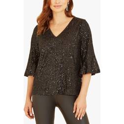 Yumi Sequin Relaxed Fit Top