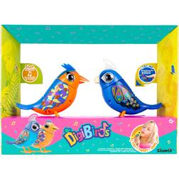 Silverlit Digibirds Twin Pack, Interactive, Animated Electronic pet with Sounds and Record & Playback, Sings, Head Turns