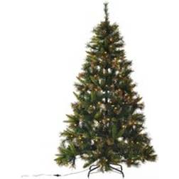 Homcom Pre-Lit Artificial Green Christmas Tree 180cm