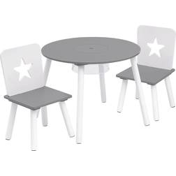 WOLTU Kids Wooden Table & Chairs Set