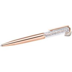 Swarovski Crystalline ballpoint pen, Swan, Rose gold tone, Rose gold-tone plated