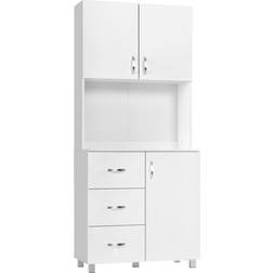 Homcom Tall Style Free Standing Kitchen Storage Cabinet