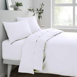 Sleepdown Super Soft Bed Sheet White (200x150cm)