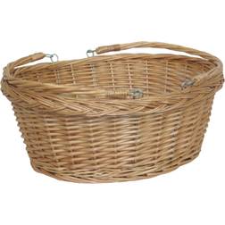 Wicker Shopping Basket Swing Handle Shopper