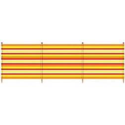 Yello w Printed Outdoor Standard Stripes Windbreak 4 Pole