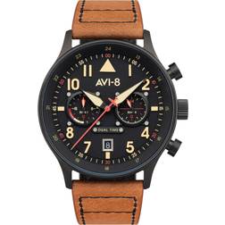 AVI-8 AV-4088-03 Carey Dual Time Debden Wristwatch
