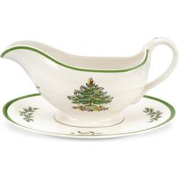 Spode Christmas Tree Collection Gravy Holiday Sauce Boat