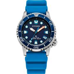 Citizen Mid-Size Blue Rubber Promaster Diver Eco-Drive