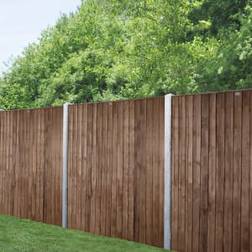 Forest Garden Brown Pressure Treated Closeboard Fence Panel 1830