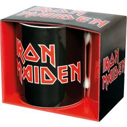 Iron Maiden Logo schwarz/rot/weiß Becher