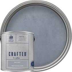 Crown Suede Textured Matt Emulsion Interior Mid Wall Paint, Ceiling Paint Grey 2.5L