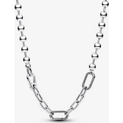 Pandora ME Metal Bead & Link Chain Necklace Silver 17.7 in