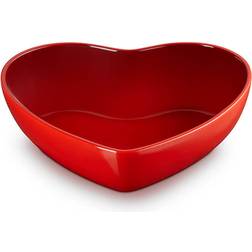 Le Creuset L'Amour Heart Collection Cerise 2.9L Heart Serving Bowl