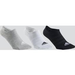 adidas Pack No Show Socks Grey, Grey, S, Women
