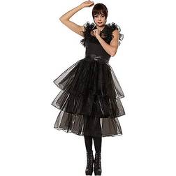 Spirit Halloween Adult Rave N' Dance Wednesday Addams Dress