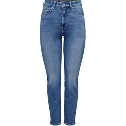 Only Emily Stretch High Waist Jeans - Medium Blue
