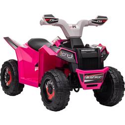 Homcom 6V Electric Quad Bike with Wear-Resistant Wheels Pink