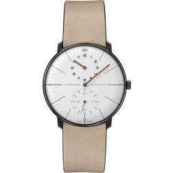 Junghans 'max bill Regulator' Black, White and Beige Plated Automatic Swiss