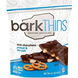 Barkthins Dark Chocolate Pretzel & Sea Salt Snacking Chocolate 133g 1pack