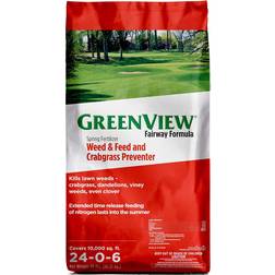 GreenView Fairway Formula Spring Fertilizer Weed and Feed and Crabgrass Preventer 16.3kg 929m²