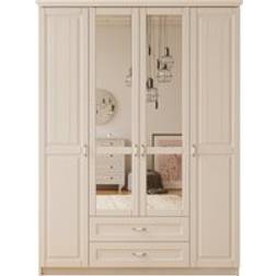CHARLOTTE White Wardrobe 140x184cm